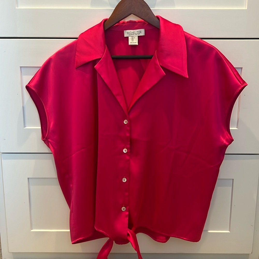 Rachel Zoe, blouse, hot pink size large